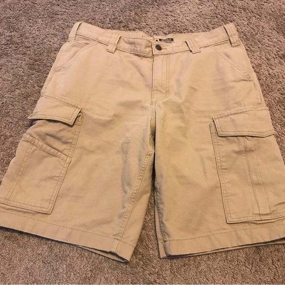 Carhartt Rugged Flex Relaxed-Fit Canvas Cargo Shorts for Men - Picture 1 of 10